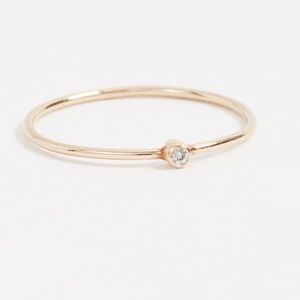 🎸Jennifer MeyerJewelry🎸🔥NWT🔥18k Gold Thin Diamond Ring— 7